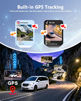 Caméra de tableau de bord 3 canaux 4K+2K+2K pour voitures, caméra avant et arrière, 5.8G Wifi double, GPS intégré, vision nocturne, WDR, stationnement 24h/24
