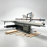 Scie à panneaux numérique à table coulissante pour le travail du bois, avec système de refente automatique, pour la découpe du bois et des panneaux de mélamine