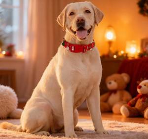 Collar de Cuerda de Remolque para Mascotas, Suministros de Internet para Gato y Perro, Cuerda de Lujo para Perro y Gato con Estampado de Papá Noel - Product Image 2