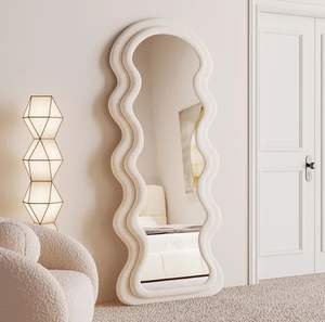 Buen <span class=keywords><strong>Precio</strong></span> de pie espejo de suelo personalizado al por mayor grandes espejos enmarcados de cuerpo entero - Product Image 2