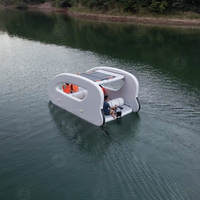 Fabricants de villas aquatiques électriques gonflables de luxe, qualité supérieure, maison flottante à énergie solaire, bateau-maison pour la mer