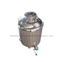 Cuve de Fermentation et de Stockage Sanitaire à Paroi Simple en Acier Inoxydable 304/316 Poli Miroir, Finition Vibrée, 100L 200L, pour Brassage