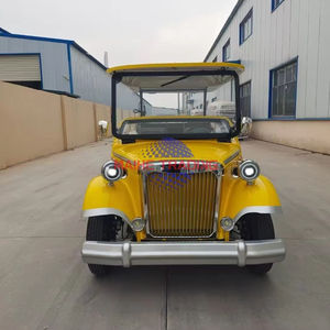 Voiture électrique de tourisme vintage personnalisable, carrosserie métallique, alternateur 4000W, 11 places, vitesse 30-40 km/h pour les attractions touristiques - Product Image 1