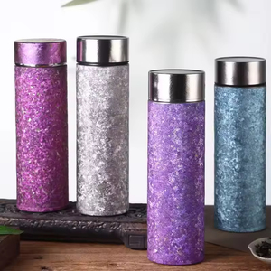 <b>Large</b> Capacity 500ml Pure Titanium Double Vacuum Insulated Cup Tea Separation Portable Stainless Steel Tumbler - Product Image 1
