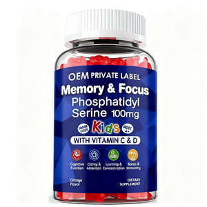 Phosphatidylserine Supplement <b>Vitamin</b> C D3 Vegan Brain Focus <b>Gummies</b> Improve Memory & Sleep Support <b>Adults</b> - Product Image 1