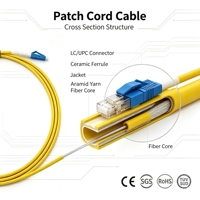 Câble de raccordement à fibre optique FTTH, SC vers LC UPC, monomode 2,0 mm