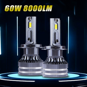 Ampoules LED pour voiture 60W, accessoires auto très demandés, H1 H3 H7 H11 9005 9006 9012 880 H27, phares LED pour voitures - Product Image 2