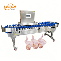 Machine de tri automatique pour volailles, équipement de tri pondéral pour poulets entiers, cuisses, poitrines et produits dérivés