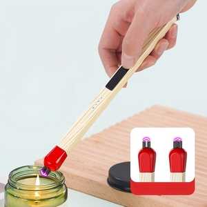 Accendino ad arco ricaricabile manico lungo abbinamento elettrico per candele e fornelli a Gas - Product Image 4