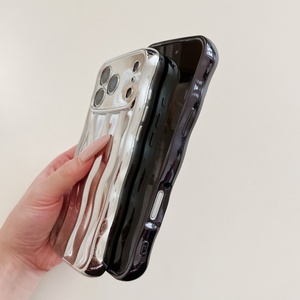<span class=keywords><strong>Cover</strong></span> per telefono in TPU <span class=keywords><strong>con</strong></span> design ondulato 3d elettrolitico per <span class=keywords><strong>Iphone</strong></span> 17 16 15 14 <span class=keywords><strong>13</strong></span> <span class=keywords><strong>Cover</strong></span> morbida in TPU di <span class=keywords><strong>protezione</strong></span> per <span class=keywords><strong>fotocamera</strong></span> a colori semplici - Product Image 2