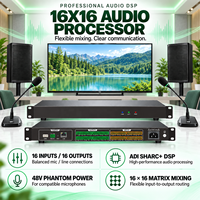 SHARC + DSP ile yüksek performanslı 16X16 ses işlemcisi, matris girişi ve parti kullanımı için çıkış için tam karışım değiştirmeyi destekler
