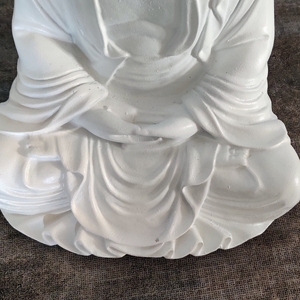 Adornos de Buda de resina de jardín al por mayor estatuas de Buda sentado de resina blanca <span class=keywords><strong>estilo</strong></span> <span class=keywords><strong>Zen</strong></span> decoración del hogar - Product Image 6