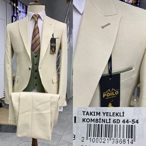 Conjunto de traje azul real de 3 piezas para hombre, esmoquin para novio de boda, traje Formal para hombre, traje de negocios - Product Image 5