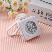 Montre porte-clés numérique LED mignonne, montre de poche étanche et lumineuse avec alarme, minuteur et chronomètre pour enfants