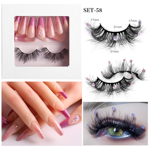Trois dimensions mince <span class=keywords><strong>faux</strong></span> <span class=keywords><strong>cils</strong></span> coffret cadeau beauté Nail Art produit en gros <span class=keywords><strong>ongles</strong></span> artificiels presse sur les <span class=keywords><strong>ongles</strong></span> - Product Image 5