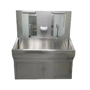 Novo Lavabo Cirúrgico com Pedal para Mãos em Aço Inoxidável 304 para Hospital - Product Image 1
