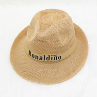 Sombrero de Sol de Verano con Logotipo Personalizado Beckon, Sombrero Trilby con Ala Enrollable, Protección UV, Sombrero Fedora de Malla Estilo Jazz, Sombrero para Exteriores