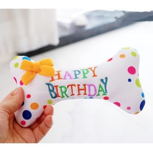 <span class=keywords><strong>Joyeux</strong></span> <span class=keywords><strong>anniversaire</strong></span> gâteau animal de compagnie Vocal à mâcher jouets interactifs <span class=keywords><strong>chien</strong></span> jouets à mâcher drôle couinement coton laine jouets en peluche - Product Image 4