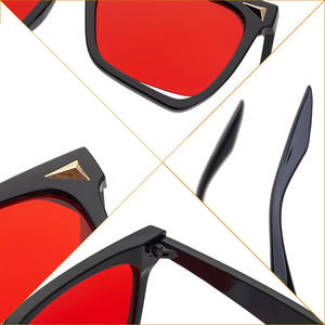 Gafas de Sol de Ojo de Gato Irregulares para Mujer, Protección UV400, Montura de PC, Clase 2, Estilo Europeo, Tamaño Grande - Product Image 3