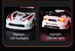 <span class=keywords><strong>1</strong></span>:16 4wd Control remoto <span class=keywords><strong>RC</strong></span> con neumáticos de deriva adicionales regalo para niños Racing Drift Car Toy 16 km/h 2,4G <span class=keywords><strong>GT</strong></span> Sport - Product Image 4