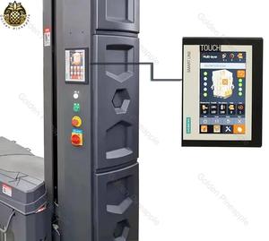 Machine d'emballage automatique de pré-étirage de palettes Système de roping à fonction multicouche Démarrage à distance Balance de pesée en option - Product Image 3