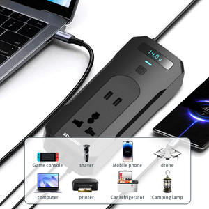 Portable Mini voiture onduleur intelligent 220V à <span class=keywords><strong>12V</strong></span> AC/<span class=keywords><strong>DC</strong></span> chargeur d'ordinateur portable intelligent Certification ROHS onde sinusoïdale modifiée 50Hz - Product Image 4
