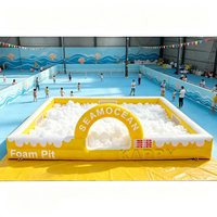 Structure gonflable de saut et fosse à mousse de haute qualité, en PVC de qualité commerciale, pour intérieur et extérieur, avec piscine à mousse gonflable