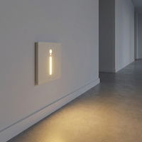 Lampe murale intérieure à capteur LED moderne pour la maison et l'hôtel, éclairage encastré pour escaliers en aluminium