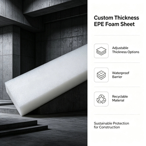 Custom Thickness EPE <b>Foam</b> <b>Sheet</b> Waterproof Recycle EPE <b>Sheet</b> For Construction Cushion Packaging - Product Image 1