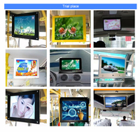 Écran d'affichage vidéo LCD pour bus Android 4G Wifi de 22 pouces, écran HD pour siège arrière de bus, écran tactile Android pour signalisation