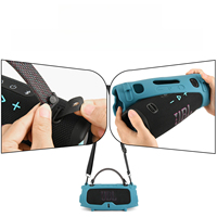 Housse de protection en silicone pour haut-parleur Convient pour le haut-parleur portable JBL Charge 6 Sac à bandoulière souple pour haut-parleur