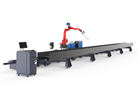 Robot de Soldadura Flexible para Rieles Terrestres UA-AW-7 con Posicionador para Soldadura de Vigas H, Vigas de Grúa, Vigas de Caja y Estanterías de Paletización