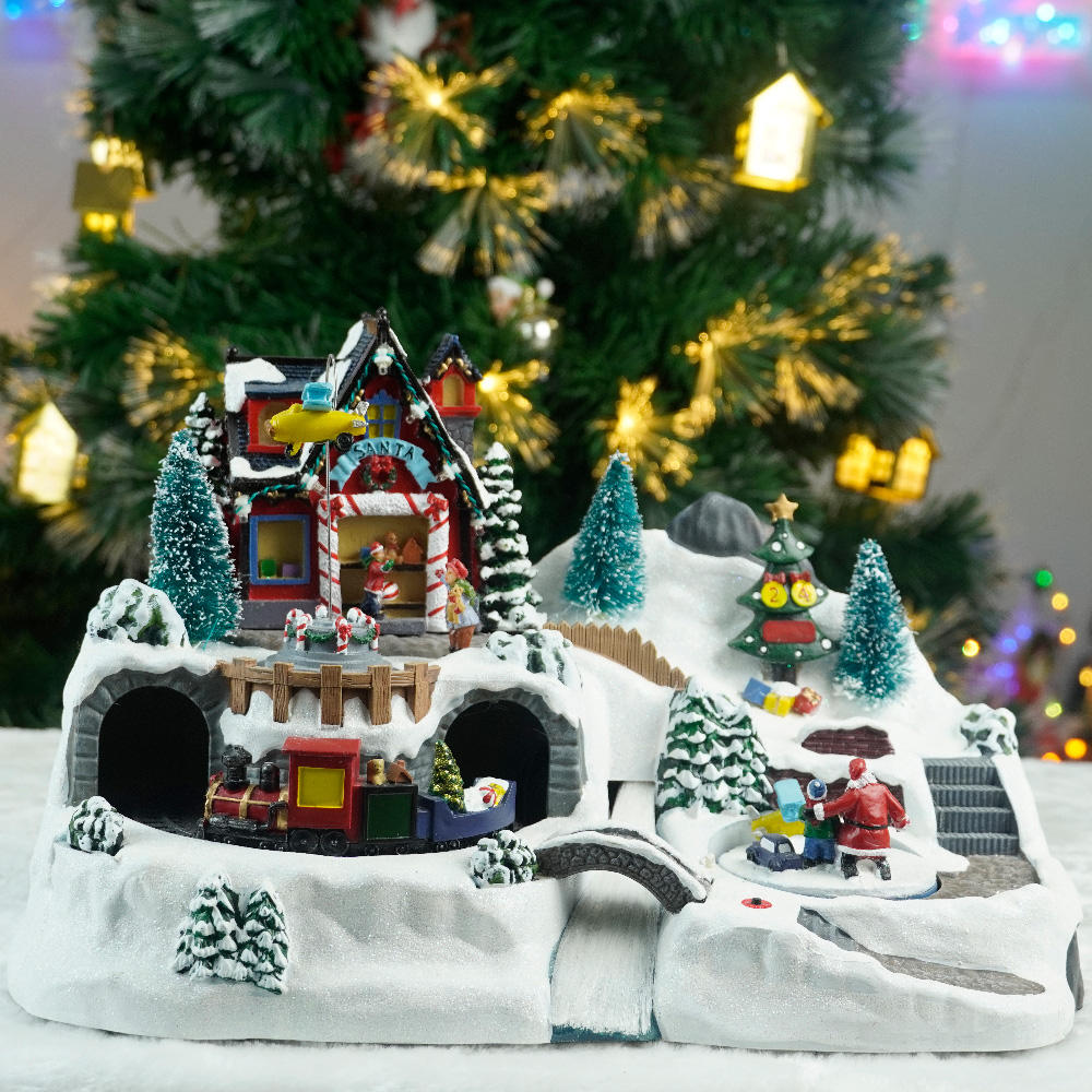 Sapin De Noël En Forme D'étoile à Cinq Branches Avec Base En