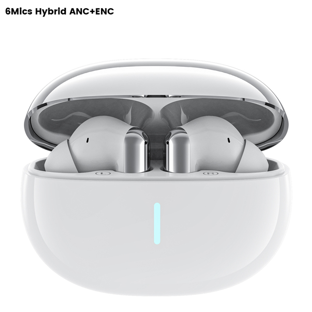 J18 TWS Earbuds with 6Mic ANC Wireless for Bluetooth 5.4 Earphones for Mobile Phones
