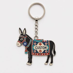 Porte-clés turcs personnalisés de haute qualité en gros, figurines d'ânes, souvenirs touristiques de la culture locale turque - Product Image 3