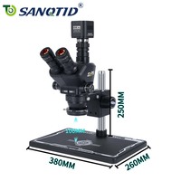 SANQTID TD-SZ75 Iris Stereomicroscope 4K HD Microscope Dedicated for Mobile Phone Repair PCB Inspection 3840X2160 60FPS
