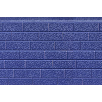 Bardage en métal Panneaux composites ignifuges en laine de roche d'acier pour murs sandwich industriels en PU pour hôtels maisons pour mur extérieur