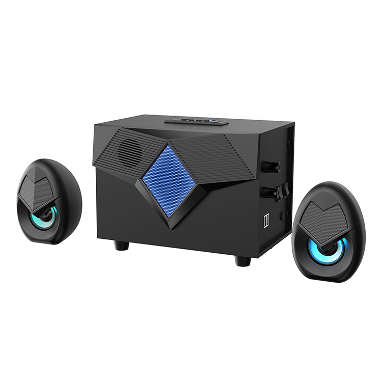Sf136Bt Havit 5W+3W 4 Inch + 2 Inch Led Light Subwoof Caisson De Bass Low Frequency Small Subwoofer Speakers For Sale