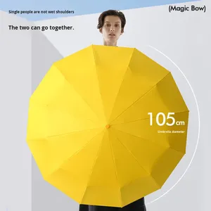 Sturdy Fully <b>Automatic</b> Business Gift Sunshade <b>Umbrella</b> Women Men's Dual-Use Sun Rain Foldable Large Classic Design - Product Image 4