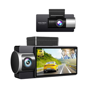 Wolfbox Distributor I17 Night Vision Front and Inside App 4k Wifi Gps Dual Lens Car Video Recorder <b>Dash</b> Cam - Product Image 1