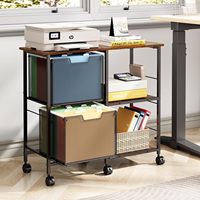 Archivador Móvil Abierto Tipo Deslizante para Comercio Exterior, Gabinete Horizontal para Impresora, Archivador Americano