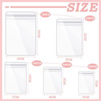 Pochette de rangement personnalisée en PVC transparent avec fermeture éclair coulissante, anti-poussière, pour bijoux, boucles d'oreilles, colliers et cosmétiques, avec impression de votre logo