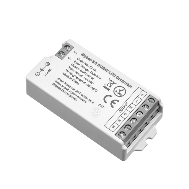 Zigbee 3.0 Tuya Smart LED Controller Wireless Dimming RGB W Led Light Controller