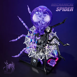 Mechanical Spider Building <strong>Kit</strong> with LED Lights - Robotic Insect <strong>Model</strong> Set, Halloween Christmas Gift <strong>for</strong> <strong>Adults</strong> &amp; Boys - Product Image 3