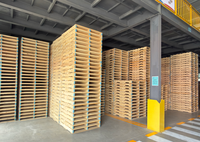 Palettes industrielles en bois d'acacia FOREST à quatre entrées, simple face, origine Shandong, pour usage industriel et transport de marchandises