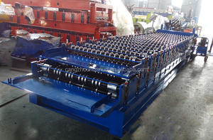 Tuile de toit en tôle de <span class=keywords><strong>toiture</strong></span> en acier profilé ondulé faisant la machine de formage de rouleaux à double couche en acier <span class=keywords><strong>prix</strong></span> - Product Image 5
