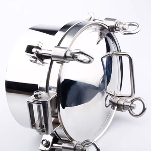 스테인레스 스틸 단조 위생 육각 압력 맨홀 커버 탱크 맨웨이 식품 학년 3 바 JIEXIN 브랜드 1pc 최소 주문 - Product Image 4