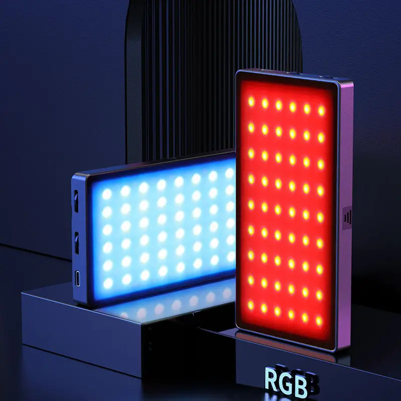 गर्म बिक्री एलईडी आरजीबी भरने प्रकाश जेब आकार रिचार्जेबल वीडियो प्रकाश के साथ कई परिदृश्य मोड आवेदन