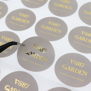 Fogli adesivi in lamina di oro opaco stampati a basso prezzo personalizzati con <span class=keywords><strong>tipografia</strong></span> Vintage per imballaggi ed etichette artigianali di caffè - Product Image 1