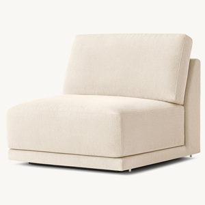 Rhoohill personalizzato di lusso stile moderno soggiorno bianco lino RH divano modulare L-sezionale divano Ottoman mobili soggiorno - Product Image 5